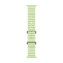 49mm Neon Green Ocean Band - Natural Titanium Finish