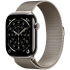 Apple Watch Series 11 GPS + Cellular 46mm Natural Titanium Case with Natural Milanese Loop - S/M,Mod