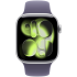 Apple Watch Series 11 GPS + Cellular 42mm Silver Aluminium Case with Purple Fog Sport Band - S/M,Mod