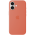 СИЛІКОНОВИЙ ЧОХОЛ IPHONE 16 SI CASE TANGERINE-ZML