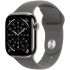 Apple Watch Series 11 GPS + Cellular 42mm Natural Titanium Case with Stone Grey Sport Band - M/L,Mod