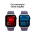 Apple Watch Series 11 GPS + Cellular 42mm Silver Aluminium Case with Purple Fog Sport Band - S/M,Mod