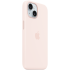 iPhone 15 Silicone Case with MagSafe - Light Pink,Model A3123