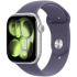 Apple Watch Series 11 GPS + Cellular 46mm Silver Aluminium Case with Purple Fog Sport Band - M/L,Mod