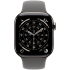 Apple Watch Series 11 GPS + Cellular 42mm Natural Titanium Case with Stone Grey Sport Band - M/L,Mod