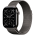Apple Watch Series 11 GPS + Cellular 42mm Slate Titanium Case with Slate Milanese Loop,Model A3335