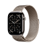 Apple Watch Series 11 GPS + Cellular 46mm Natural Titanium Case with Natural Milanese Loop - S/M,Mod